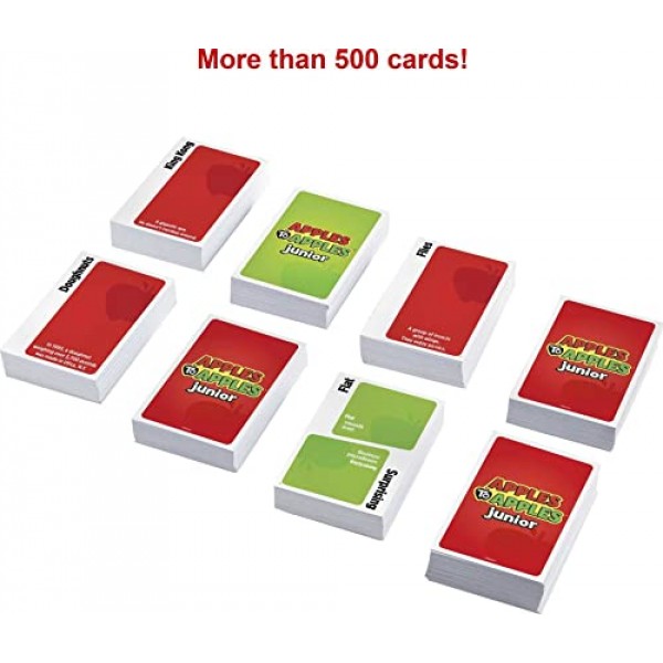 Mattel Games Apples to Apples Junior 미친 비교 게임! [포장은 다를 수 있음] 빨강, 녹색