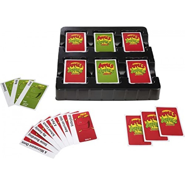 Mattel Games Apples to Apples Junior 미친 비교 게임! [포장은 다를 수 있음] 빨강, 녹색