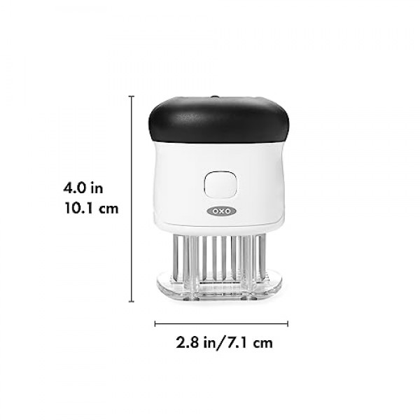 OXO Good Grips 간편 세척 칼날 고기 연화제, 화이트