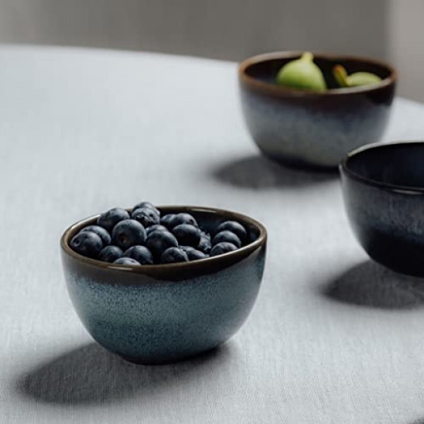좋다. by Villeroy & Boch - Lave Gris 딥 보울 10 x 10 x 6 cm, 보울 그레이, 도기