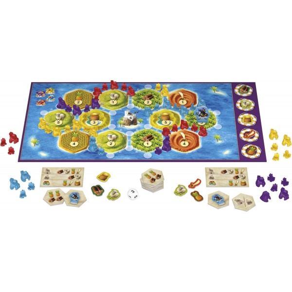 Kosmos 697495 Catan Junior, 6세 이상 어린이를 위한 전략 게임, 고전 Catan의 어린이 게임 변형 - The Game, 보드 게임, 응접실 게임, 2-4인용