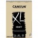 Canson XL 스케치 패드 크래프트 골판지 밝은 갈색, 90g/m2, 패드당 60매 짧은 가장자리 나선형 297 x 432mm 밝은 갈색