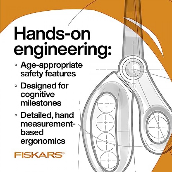 Fiskars® 학생용 가위, 파란색(7인치)