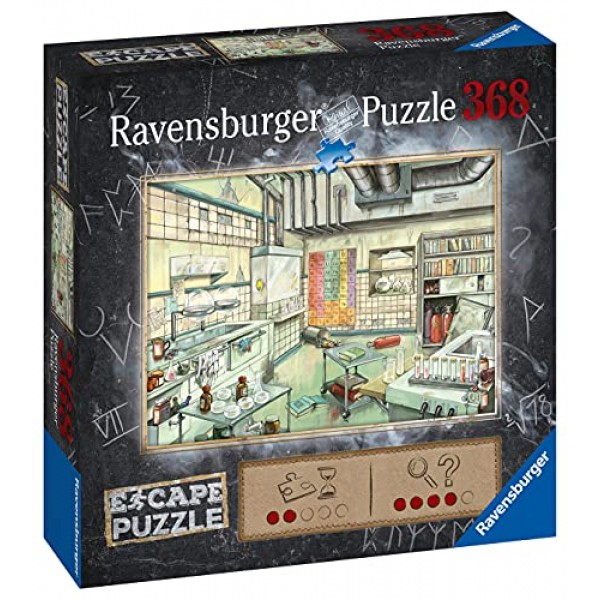 Ravensburger 탈출 퍼즐 실험실 12세 이상 어린이와 성인을 위한 368피스 직소 퍼즐 - 16844 - 퍼즐 형태의 탈출실 체험