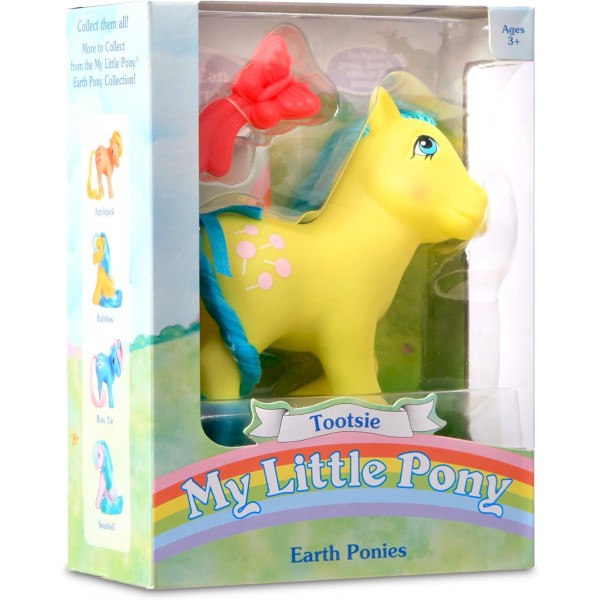 My Little Pony 35299 Tootsie Classic Pony, Retro Horse Gifts, Collectable Vintage Toys for Kids, 3세 이상 소년 소녀용 유니콘 장난감, 빨간색