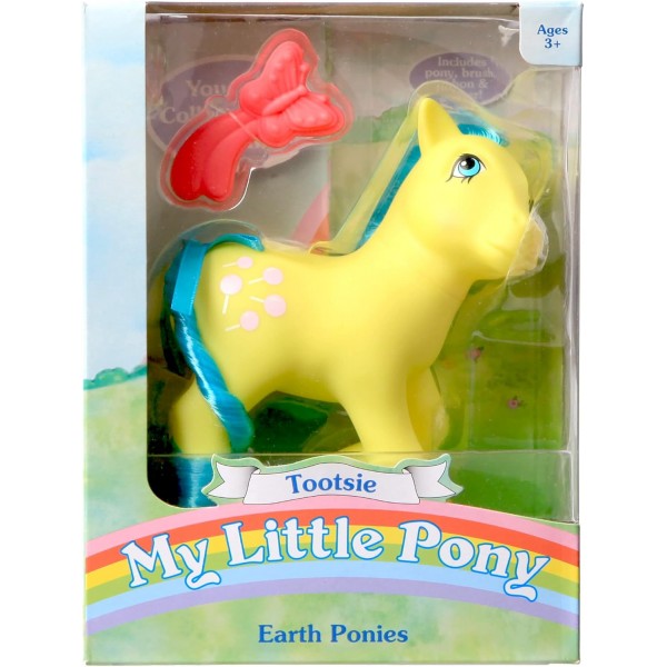 My Little Pony 35299 Tootsie Classic Pony, Retro Horse Gifts, Collectable Vintage Toys for Kids, 3세 이상 소년 소녀용 유니콘 장난감, 빨간색
