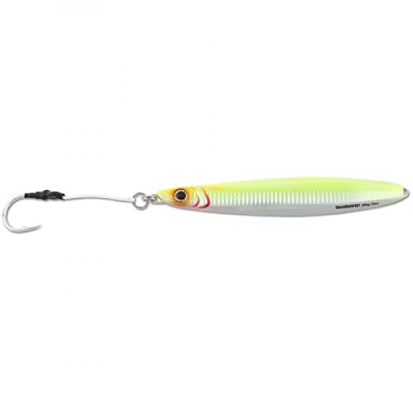 Shimano 버터플라이 플랫사이드 낚시 지그; 112G; 차트 실버