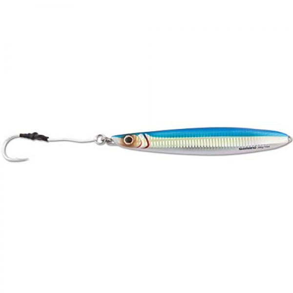 Shimano 버터플라이 플랫사이드 낚시 지그; 112G; 차트 실버