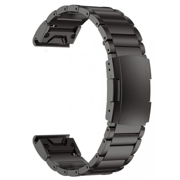 Garmin용 티타늄 밴드, 퀵 릴리스 커넥터가 있는 금속 팔찌 스트랩, Garmin Fenix ​​Smartwatch용 거북이 버클