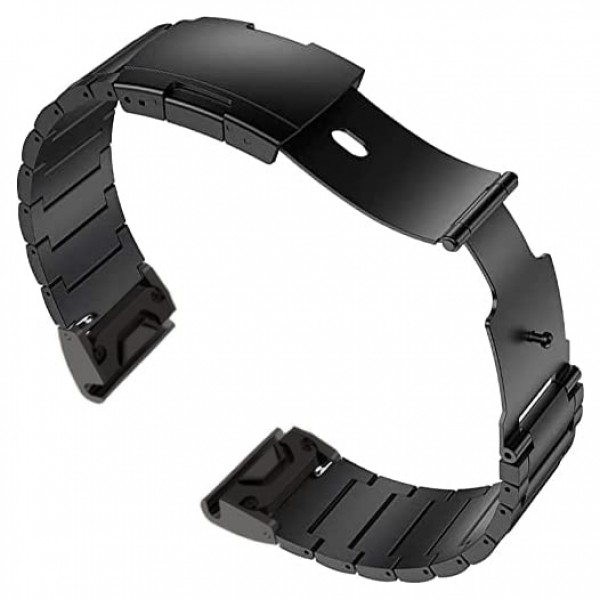 Garmin용 티타늄 밴드, 퀵 릴리스 커넥터가 있는 금속 팔찌 스트랩, Garmin Fenix ​​Smartwatch용 거북이 버클