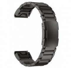 Garmin용 티타늄 밴드, 퀵 릴리스 커넥터가 있는 금속 팔찌 스트랩, Garmin Fenix ​​Smartwatch용 거북이 버클