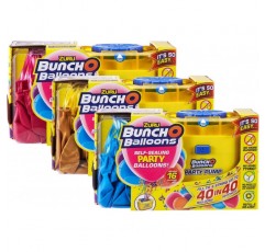 Zuru 56174 Bunch O 풍선 파티, 40초에 풍선 40개, 전동 펌프가 있는 스타터 세트, 풍선 16개, 호스 및 어댑터 4개, 3가지 색상 모듬, 선택 불가