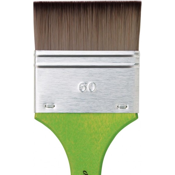 Da Vinci 5073 시리즈 Mottler Brush 60mm 합성 섬유 녹색 크기 60 플랫 오토바이. 사이즈 60