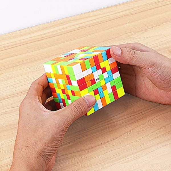 LiangCuber 8x8 스피드 큐브 스티커리스 70MM QY 8x8x8 퍼즐 큐브 매직(2021 버전)