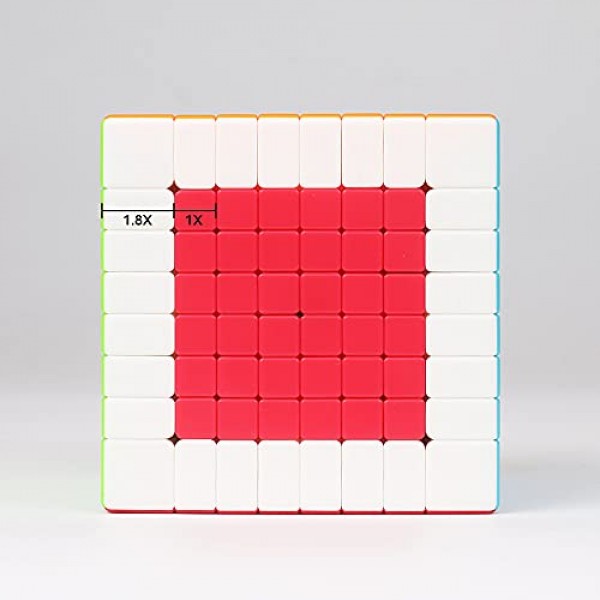 LiangCuber 8x8 스피드 큐브 스티커리스 70MM QY 8x8x8 퍼즐 큐브 매직(2021 버전)