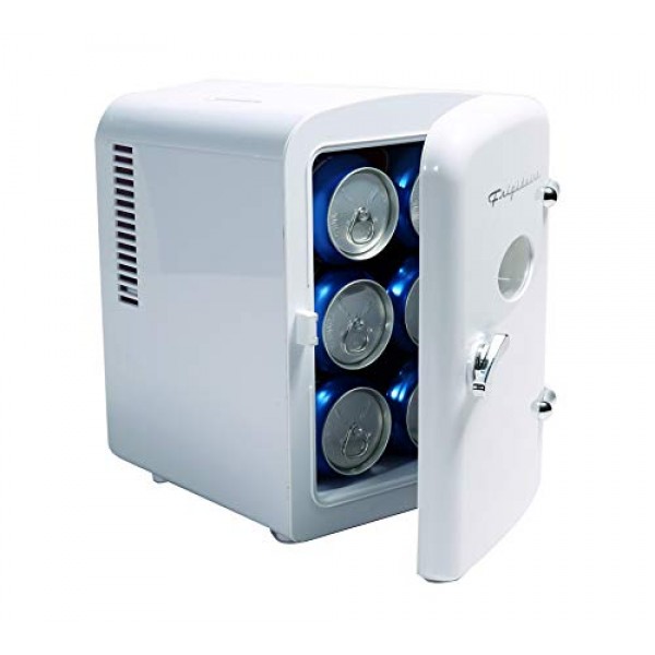 Frigidaire EFMIS129-WHITE 6캔 음료수 쿨러, 흰색, 4리터