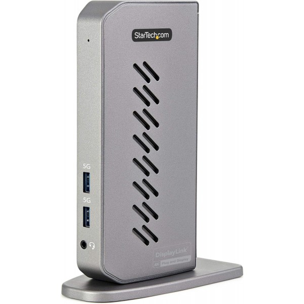 StarTech.com USB-C USB-A Dock - USB-C 또는 USB-A 노트북용 하이브리드 범용 USB 3.0 도킹 스테이션 - 듀얼 모니터 4K 60Hz HDMI/DisplayPort - 6x USB-A, GbE - USB 3.1 Gen 1 - Windows/Mac (DK30A2DHUUE)