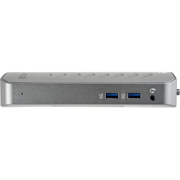 StarTech.com USB-C USB-A Dock - USB-C 또는 USB-A 노트북용 하이브리드 범용 USB 3.0 도킹 스테이션 - 듀얼 모니터 4K 60Hz HDMI/DisplayPort - 6x USB-A, GbE - USB 3.1 Gen 1 - Windows/Mac (DK30A2DHUUE)