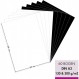 MarpaJansen 2in2 pack, 60 sheets, 2 colors, 2 grammages, DIN A3, 인화지 흑백 각 15매 300 g/m² & 유색 도화지 흑백 130 g/m² 흑백 DIN A3 각 15매