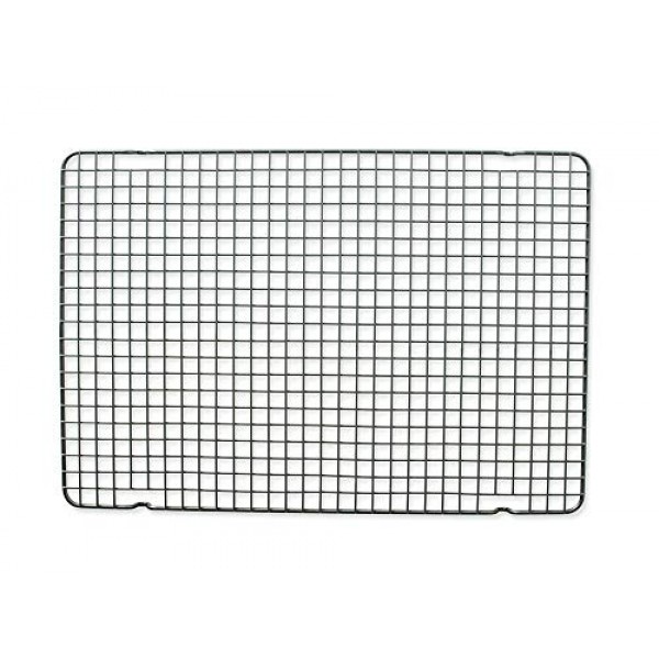 Nordic Ware 천연 알루미늄 상업용 베이커용 하프 시트, 2팩, 실버 및 43343 오븐 안전 붙지 않는 베이킹 및 냉각 그리드(1/2 시트), 단일 사이즈, 강철