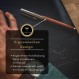 Hörner Legno 프리미엄 디자인 원목 수성펜 I 우아한 선물 상자 I 필기용 컬러 블루 I 선폭 M 0.7 mm I 고급 케이스 I 모던 그립 I 고급 수성펜