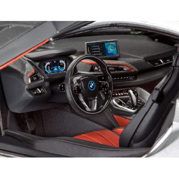 B-M-W I8 쿠페 실버 화이트 2013-2020 07670 키트 1/24 원하는 번호판이 없는 Revell 모델 자동차