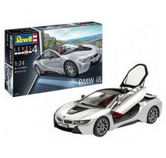 B-M-W I8 쿠페 실버 화이트 2013-2020 07670 키트 1/24 원하는 번호판이 없는 Revell 모델 자동차