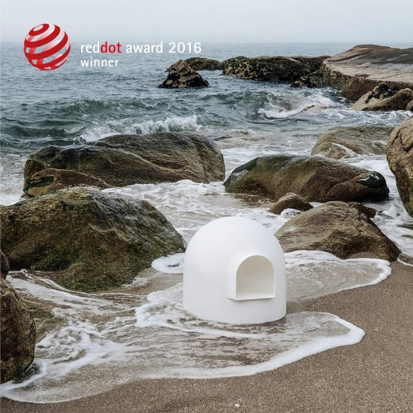 PIDAN Igloo Shaped Litter Box Extra Large Kupel Litter Box Dog Safe Litter Box With Modern Minimalist Design 수상작 가구 도트 디자인 어워드 2016 화이트