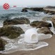 PIDAN Igloo Shaped Litter Box Extra Large Kupel Litter Box Dog Safe Litter Box With Modern Minimalist Design 수상작 가구 도트 디자인 어워드 2016 화이트