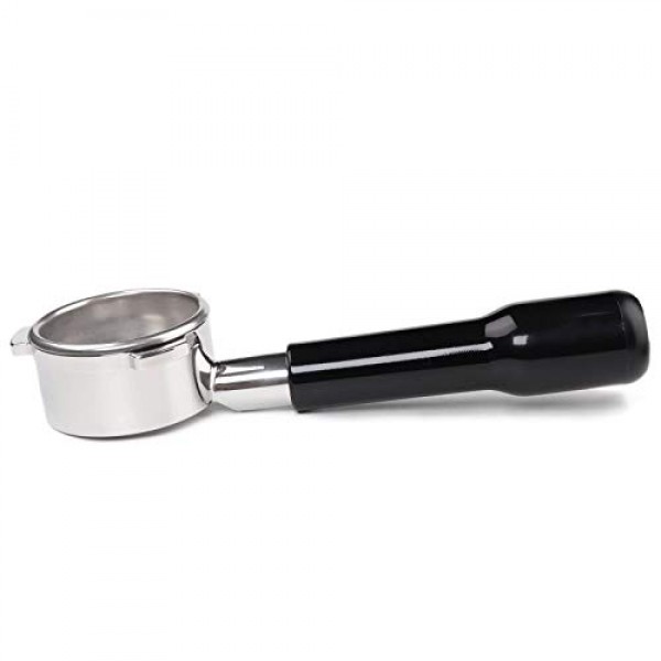Breville Barista Express, BES870XL, BES870BSXL, BES878BSS, BES880BSS, BES840XL 및 기타 Breville 에스프레소 머신용 54mm 바텀리스 포터필터(ABS 핸들-블랙)