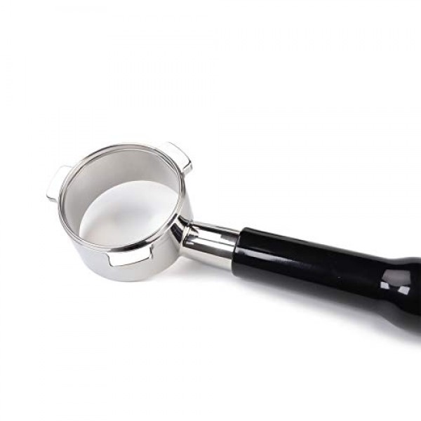 Breville Barista Express, BES870XL, BES870BSXL, BES878BSS, BES880BSS, BES840XL 및 기타 Breville 에스프레소 머신용 54mm 바텀리스 포터필터(ABS 핸들-블랙)