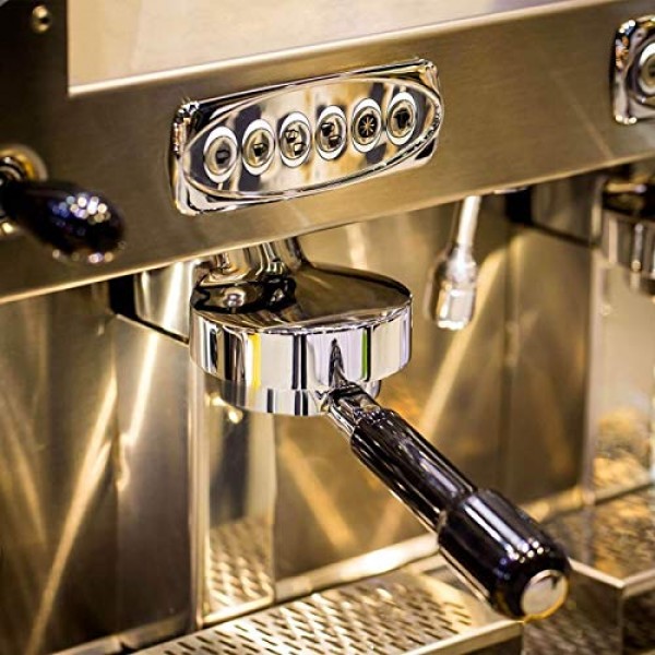 Breville Barista Express, BES870XL, BES870BSXL, BES878BSS, BES880BSS, BES840XL 및 기타 Breville 에스프레소 머신용 54mm 바텀리스 포터필터(ABS 핸들-블랙)