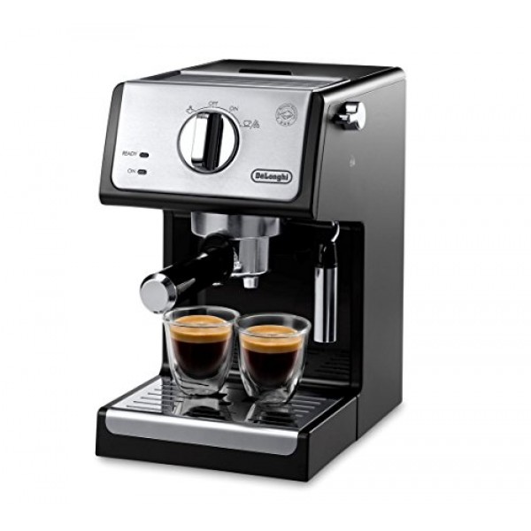 De'Longhi A-3220-RMB 에스프레소 카푸치노 메이커 수동 거품기, 9.6 x 7.2 x 11.9, 검정색
