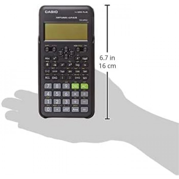 Casio FX-82ES PLUS-2 공학용 계산기, 252가지 기능, 11 x 77 x 162mm 블랙