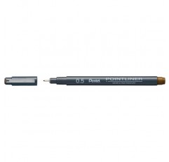 펜텔 포인트라이너 S20P-5SP, 파인라이너, 세피아, 방수 및 내광성, 0.5mm, 12개입