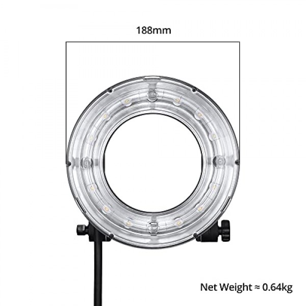 Godox R200 링 매크로 플래시 헤드, 200Ws 고출력 링 인물 촬영, Godox AD200/200Pro 야외 인물 촬영, 웨딩 촬영용