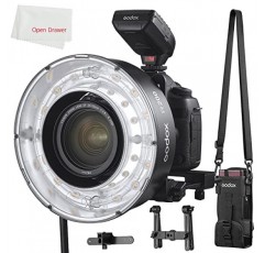 Godox R200 링 매크로 플래시 헤드, 200Ws 고출력 링 인물 촬영, Godox AD200/200Pro 야외 인물 촬영, 웨딩 촬영용