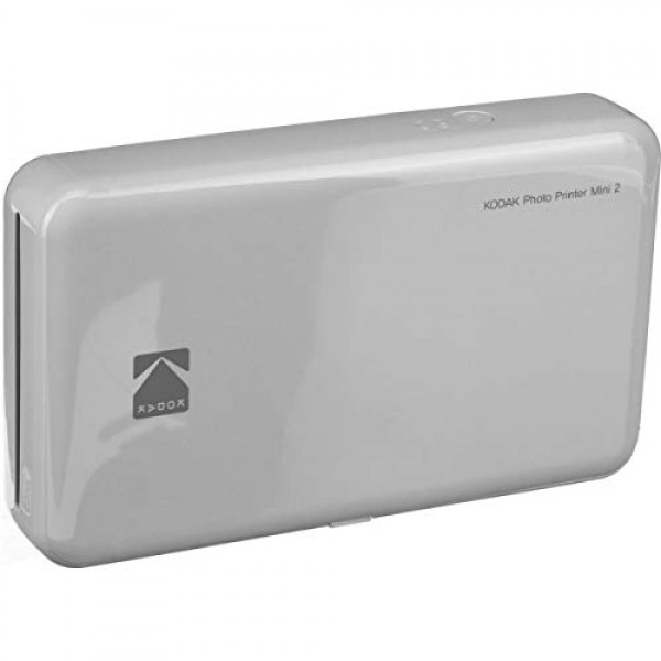 Zink Kodak Mini 2 HD 무선 휴대용 모바일 인스턴트 포토 프린터, 소셜 미디어 사진 인쇄, 프리미엄 품질 풀 컬러 인쇄 – iOS 및 Android 장치와 호환 가능(흰색)
