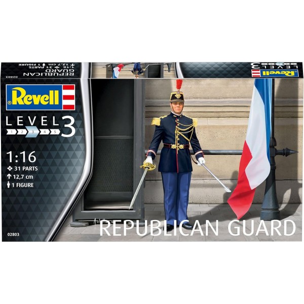 Revell 모델 키트 피규어 1:16 - French Garde Républicaine / French Republic Guard, 1:16 스케일, 레벨 3, 많은 디테일이 있는 충실한 복제품, 02803