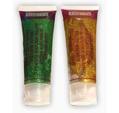 STORE 아크릴 페인트 6색 Uni Glitter Glitter 6 x 75ml ACRYLIC COLOR 들것 프레임 등을 위한 튜브의 고품질 아티스트 페인트