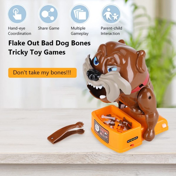 Shed Evil Dog Bone 까다로운 장난감 게임 어린이 활동 게임 부모를위한 조기 개발 장난감 어린이를위한 대화 형 장난감