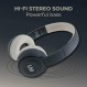 Louise & Mann 2 블루투스 헤드폰 온 이어, 무선 헤드폰, Hi-Fi 스테레오, 마이크가 있는 헤드폰, 접이식 헤드셋, iPhone/Android/PC/노트북/TV용 소프트 이어 패드(아스팔트 그레