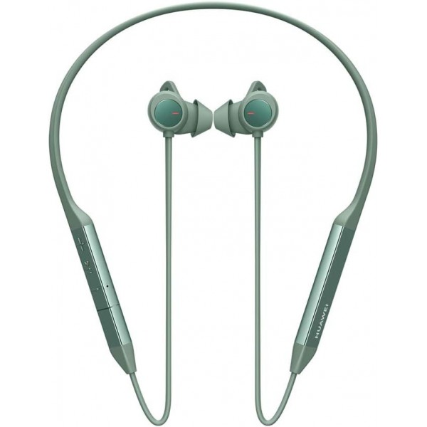 HUAWEI FreeLace Pro, 정품 HUAWEI 듀얼 마이크 능동형 소음 제거 기능이 있는 무선 Bluetooth 인이어 헤드폰, 24시간 재생, 스프루스 그린