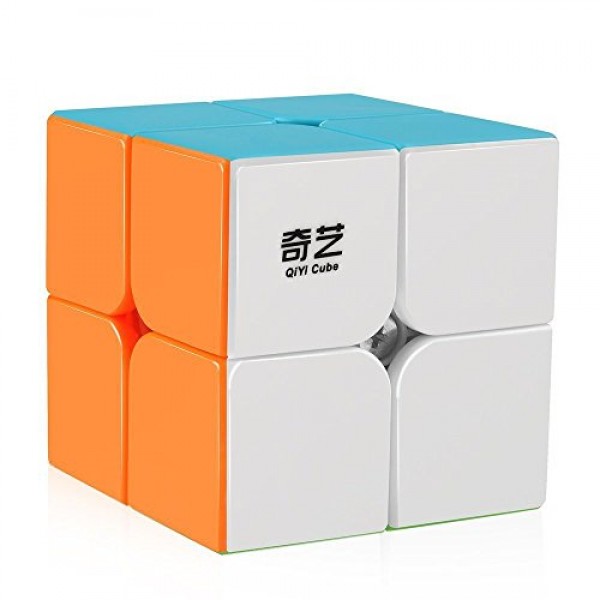 D-FantiX QY 장난감 Qidi S2 2x2 스피드 큐브 어린이를 위한 스티커 없는 퍼즐 큐브