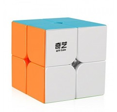 D-FantiX QY 장난감 Qidi S2 2x2 스피드 큐브 어린이를 위한 스티커 없는 퍼즐 큐브