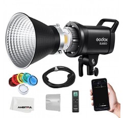 Godox SL60II-D SL-60W 업그레이드된 CRI 96+,TLCI 97+ LED 비디오 조명 백색 일광 연속 조명 5600±200K 70W Bowens Mount 8-FX 효과가 있는 새로운 앱 제어 + RC-A6 리모콘
