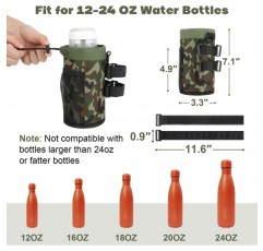 Desing Wish 24oz 병 케이지 자전거 음료수 홀더 나사 없음 물병 케이지 자전거 병 홀더 음료 마운트 자전거 물병 케이지 물병 케이지 메쉬 백 591mL, 위장