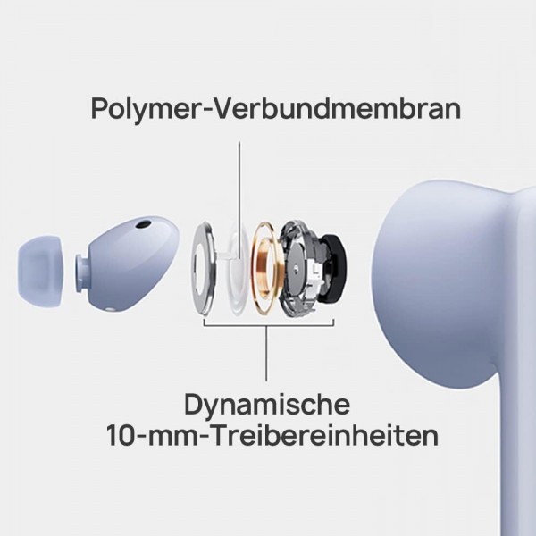 HUAWEI FreeBuds 5i 무선 헤드폰, TWS Bluetooth 헤드폰, 고해상도 사운드, 다중 모드 소음 제거, 28시간 배터리 수명, 방수, Isle Blue Isle Blue FreeBuds 5i