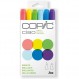 COPIC Ciao Marker Set Brights with 6 colors & marker pad, 알코올 마커용 레이아웃 용지, DIN A4, 70g/m², 50매, 극백색, 중성, 색상이 비침, 컬러풀한 크기의 레이아웃 용지 묶음