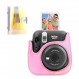 Fujifilm Instax Mini 11 12 9 즉석 카메라용 보호 케이스, 탈착식 스트랩이 있는 프리미엄 PU 가죽 가방 커버, 미니 포토 앨범이 포함된 카메라 케이스, Instax Mini Camrea용 앨범(